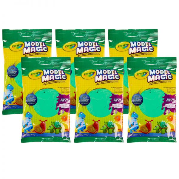 Crayola® Model Magic® Modeling Compound, Green, 4 oz Packs, 6 Packs