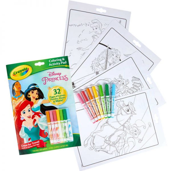 Crayola® Coloring & Activity Pad with Markers, Disney Princess