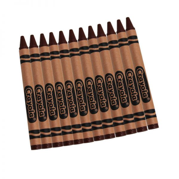 Crayola® Bulk Crayons, Brown, Regular Size, 12 Count
