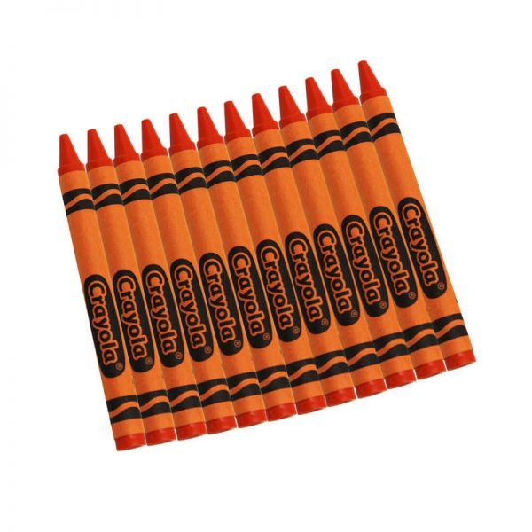 Crayola® Bulk Crayons, Orange, Regular Size, 12 Count