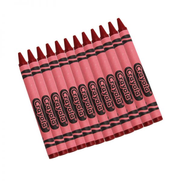 Crayola® Bulk Crayons, Regular Size, Red, 12 Count