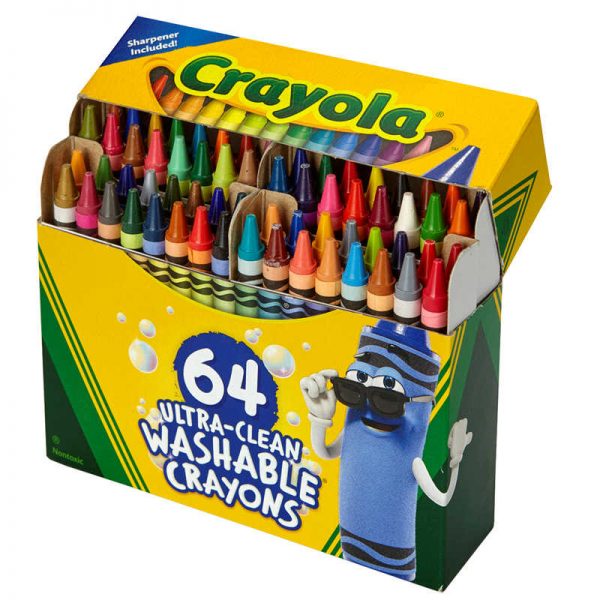 Crayola® Ultra-Clean Washable Crayons - Regular Size, Pack of 64