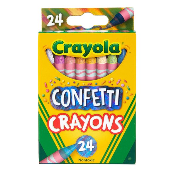 Crayola Confetti Crayons, 24 Count