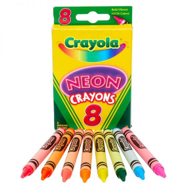 Crayola® Neon Crayons, Pack of 8