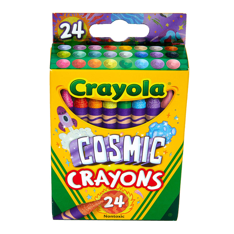 New In Box - 2 Pack Crayola Glitter Crayons - 8 Count per Box