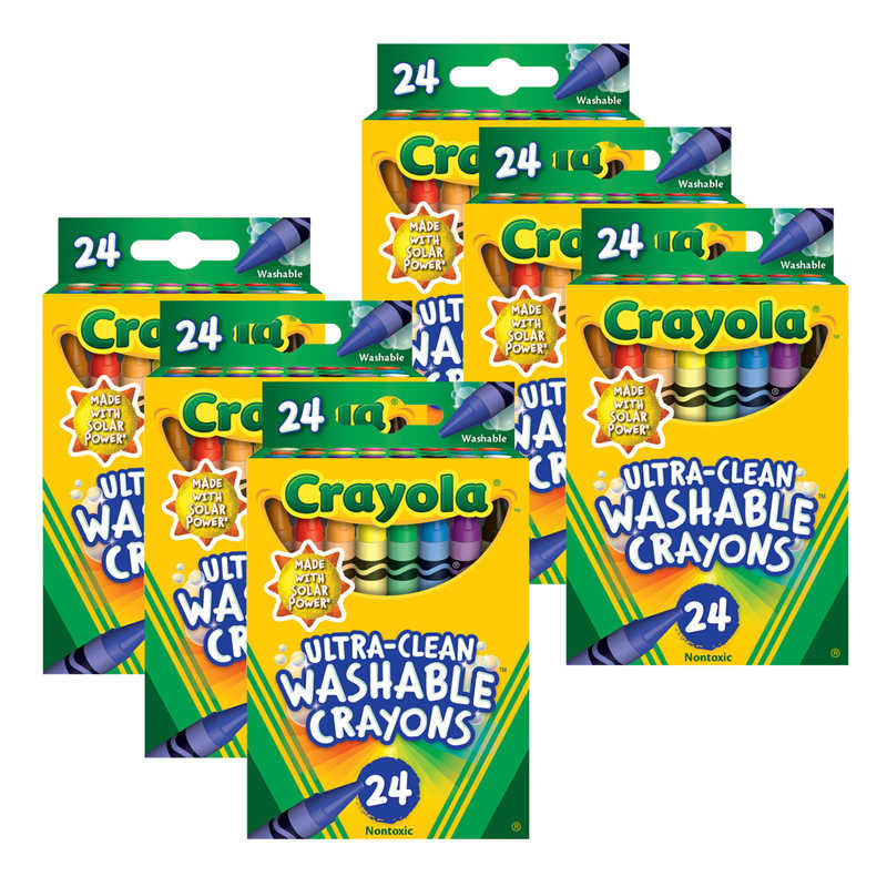 TeachersParadise - Crayola® Ultra-Clean Washable Crayons - Regular
