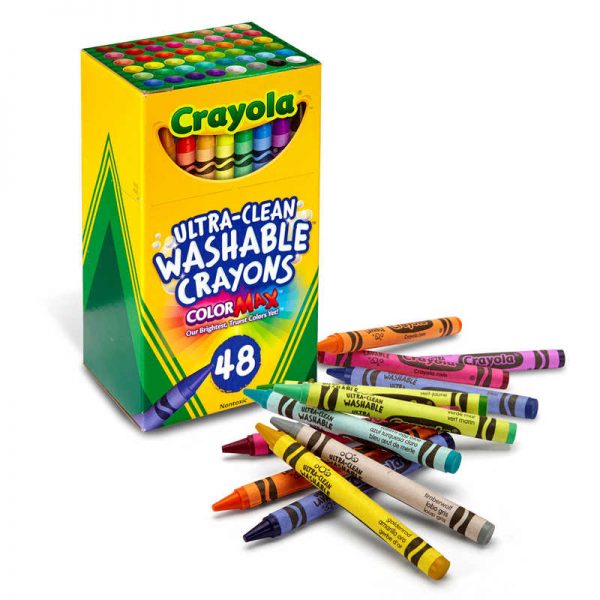 Crayola® Ultra-Clean Washable Crayons - Regular Size, Pack of 48