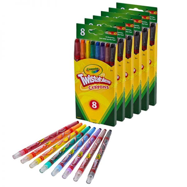 Crayola® Twistables® Crayons, 8 Per Pack, 6 Packs