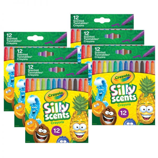 Crayola® Silly Scents Mini Twistables Scented Crayons, 12 Per Pack, 6 Packs