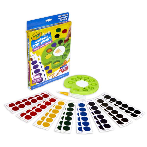 Crayola® Pop & Paint Washable Watercolor Palette