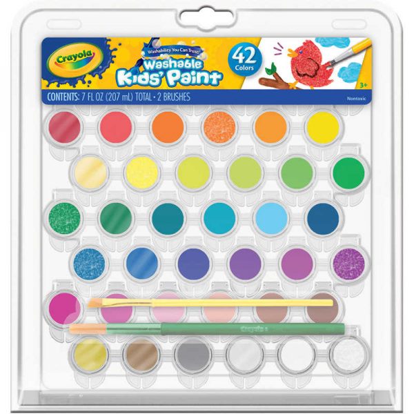 Crayola® Washable Kids Paint, 42 Count
