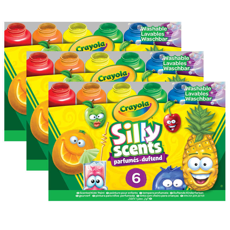 Crayola® Silly Scents Washable Paints, Sweet Scents, 6 Count
