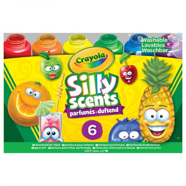 Crayola® Silly Scents Washable Paints, Sweet Scents, 6 Count