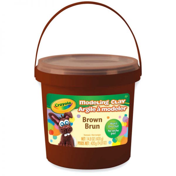 Crayola® Bucket Modeling Clay, 1 lb., Brown