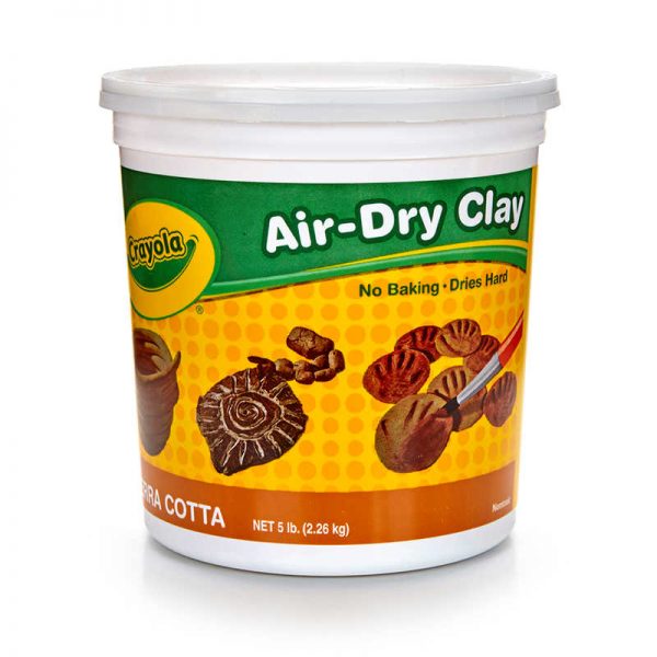 Crayola® Air-Dry Clay, 5 lb. Tub, Terra Cotta