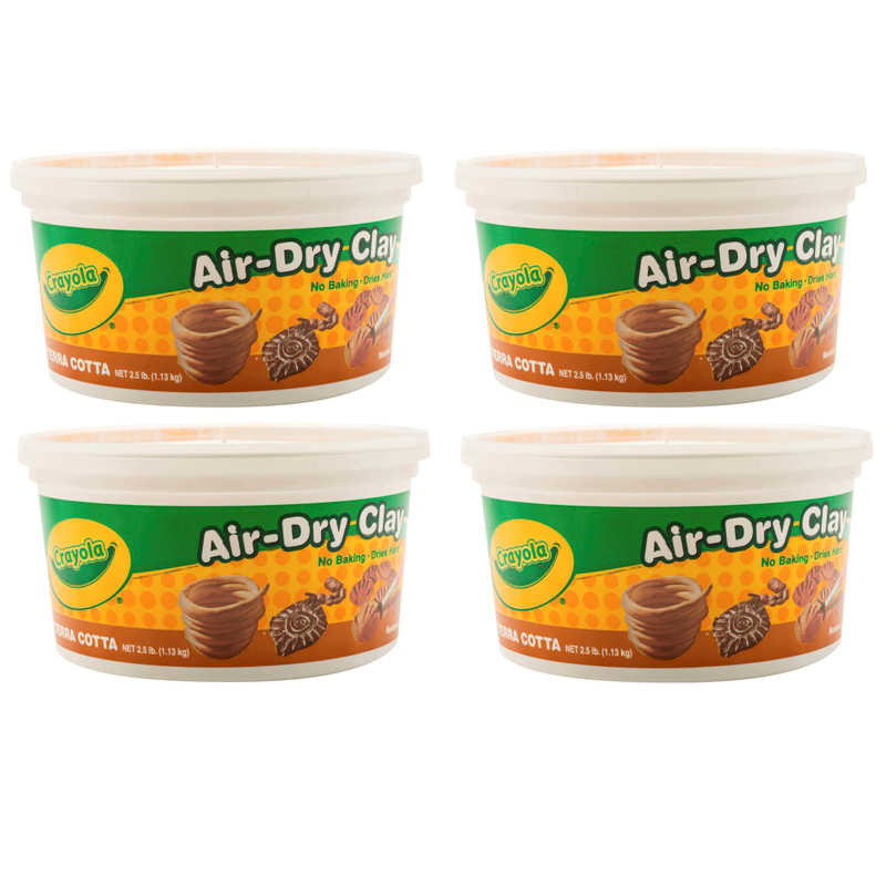 TeachersParadise - Crayola® Air-Dry Clay, Terra Cotta, 2.5 lb Tub, Pack of  4 - BIN575064-4