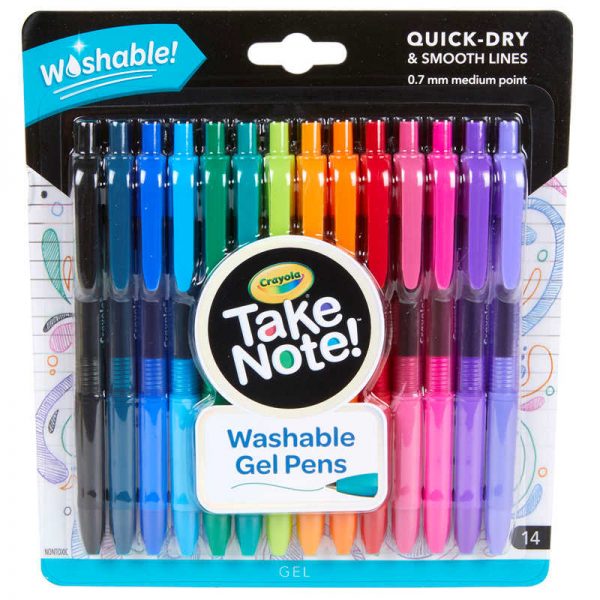 Crayola® Take Note! Washable Gel Pens, Pack of 14
