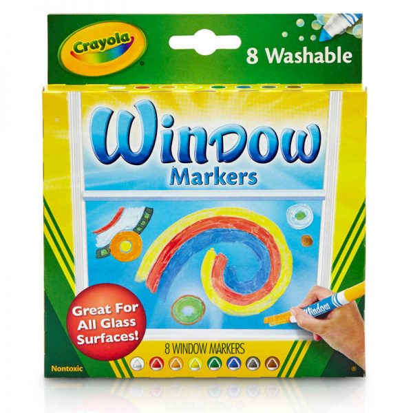 Crayola® Washable Window Markers, 8 Count