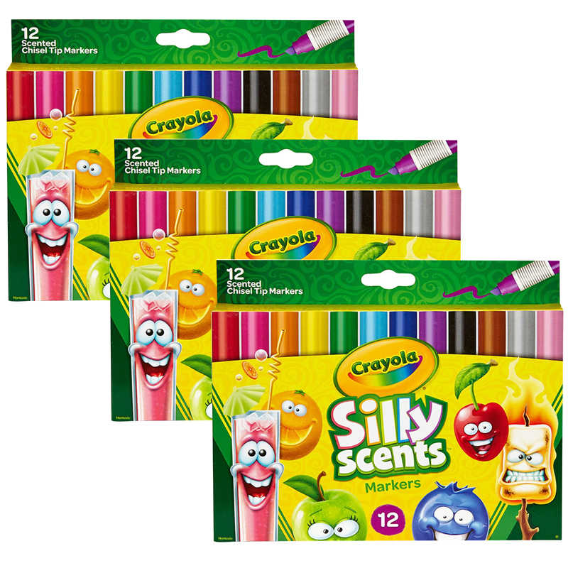 TeachersParadise Crayola® Silly Scents™ Washable Markers, Chisel Tip