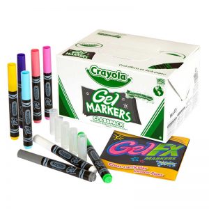 TeachersParadise - Crayola® Gel FX Markers Classpack®, 8 Colors, 80