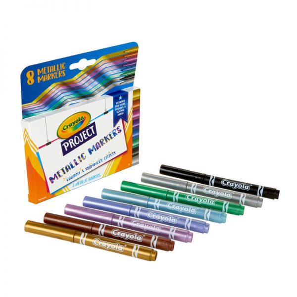 Crayola® Project Metallic Markers, 8 Count