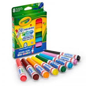 Crayola® Pip Squeaks Washable Coloring Book Markers, Pack of 8