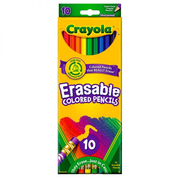 Crayola® Erasable Colored Pencils, 10 Count