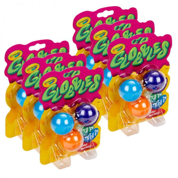 Crayola® Globbles Squish Toys, Assorted Colors, 3 Per Pack, 6 Packs