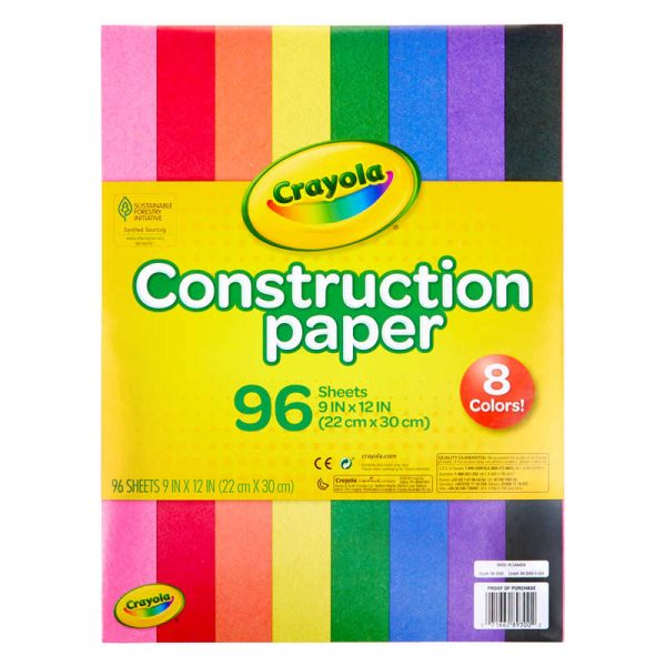 Crayola® Construction Paper, 96 Sheets