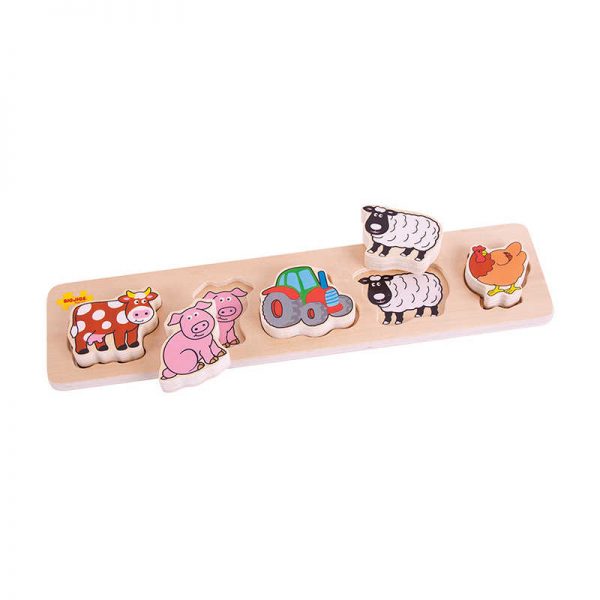 Bigjigs® Chunky Lift & Match Farm Puzzle