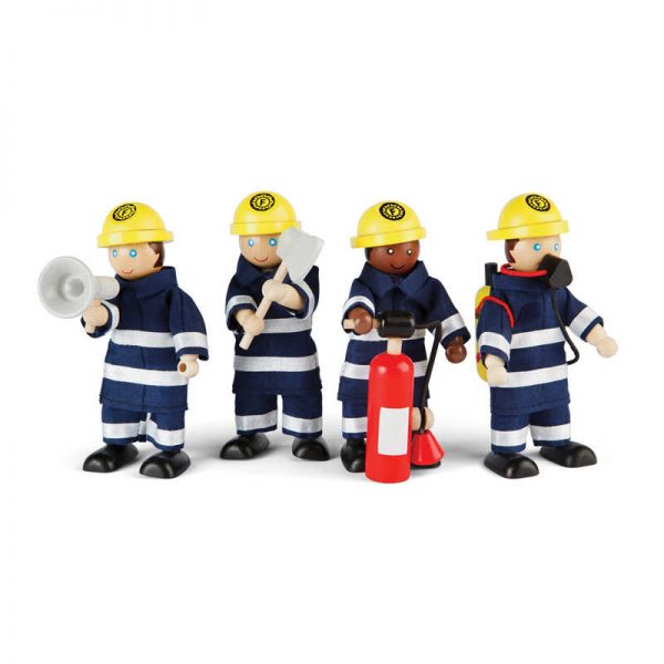 Bigjigs® Firefighters Figurines, Set of 4