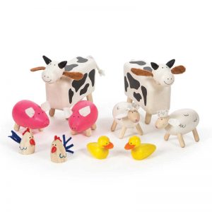 Bigjigs® Wooden Farm Animals, Set of 10