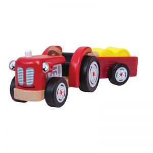 Bigjigs® Tractor and Trailer Playset