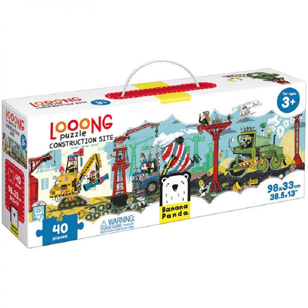 Banana Panda Looong Puzzle Construction Site