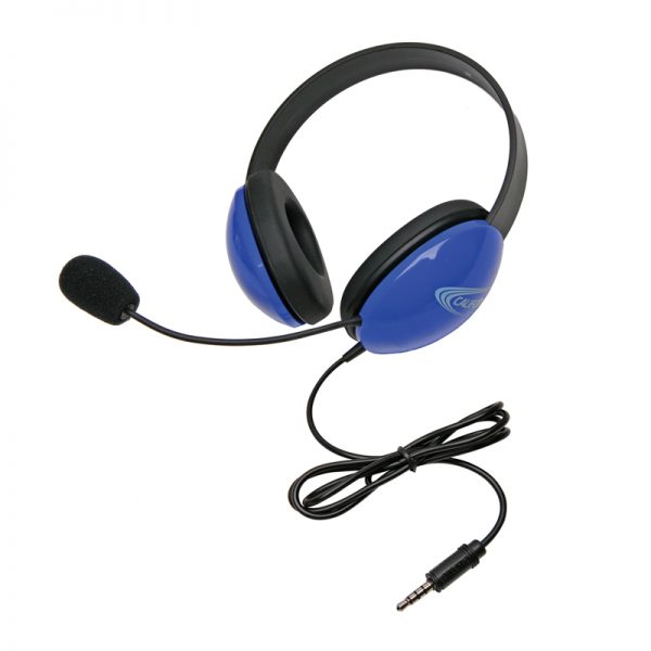 Califone Listening First™ Headsets with Single 3.5mm plugs, Blue