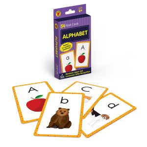 Brighter Child Alphabet Flash Cards, Upper and Lowercase Letter Recognition, 54 Cards