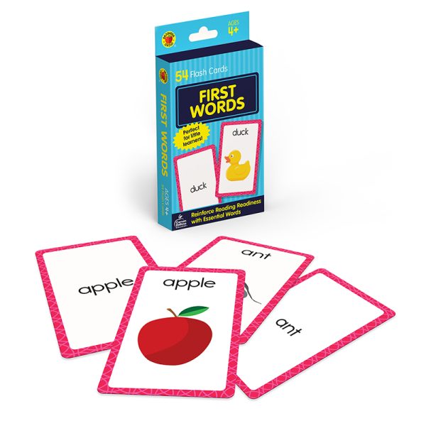 Brighter Child First Words Flash Cards, 54 Cards
