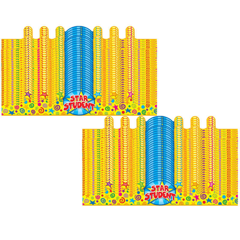 Carson Dellosa Education Star Student Crowns, 23.5" x 4", 30 Per Pack, 2 Packs