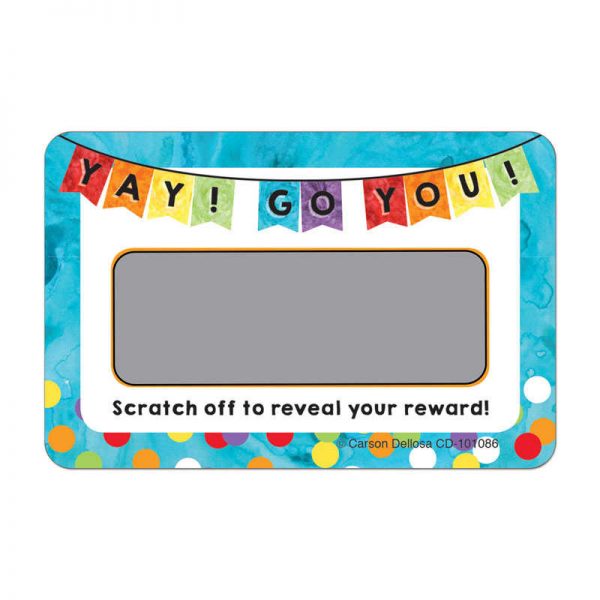 Carson Dellosa Education Yay! Go You! Scratch Off Awards & Certificates