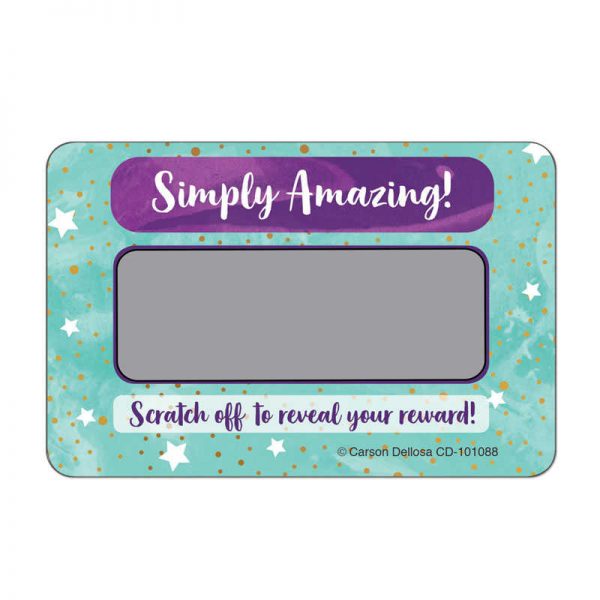 Carson Dellosa Education Simply Amazing Scratch Off Awards & Certificates