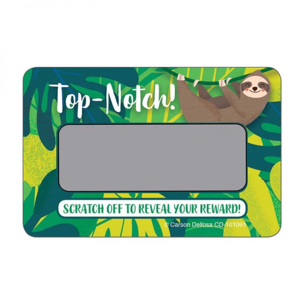 Carson Dellosa Education Top-Notch! Scratch Off Awards & Certificates