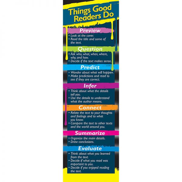 Carson Dellosa Education Things Good Readers Do Bookmarks, Grade 3-8, Pack of 30