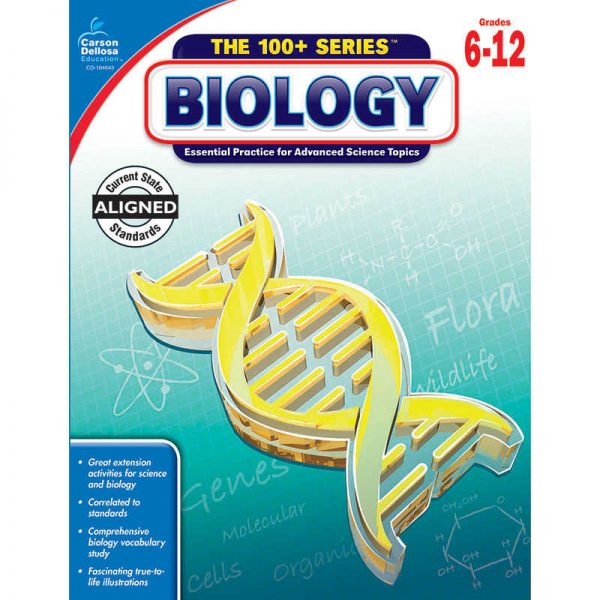 Carson Dellosa Education Biology Workbook, Grades 6-12