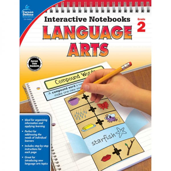 Carson Dellosa Education Interactive Notebooks: Language Arts Resource Book, Grade 2