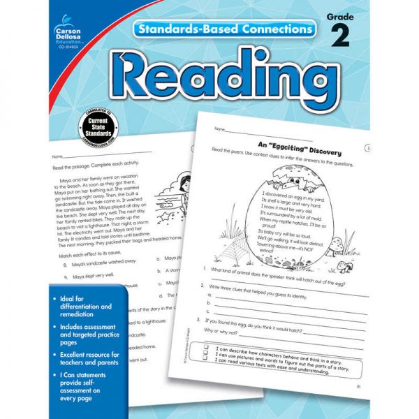 Carson Dellosa Education Standards-Based Connections: Reading Workbook, Grade 2