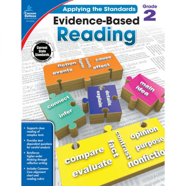 Carson Dellosa Education Evidence-Based Reading Workbook, Grade 2