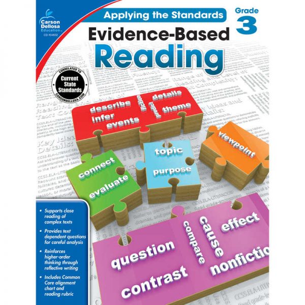 Carson Dellosa Education Evidence-Based Reading Workbook, Grade 3