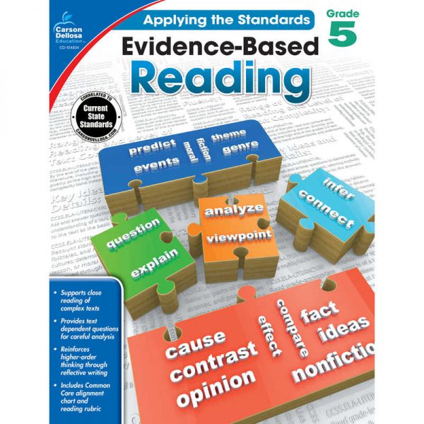 Carson Dellosa Education Evidence-Based Reading Workbook, Grade 5