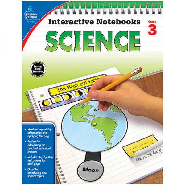 Carson Dellosa Education Interactive Notebooks: Science Resource Book, Grade 3