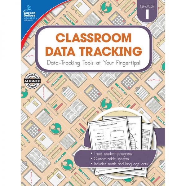 Carson Dellosa Education Classroom Data Tracking Resource Book, Grade 1
